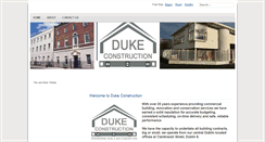 Desktop Screenshot of dukeconstruction.ie